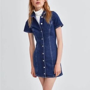 Zara denim dress XS like new